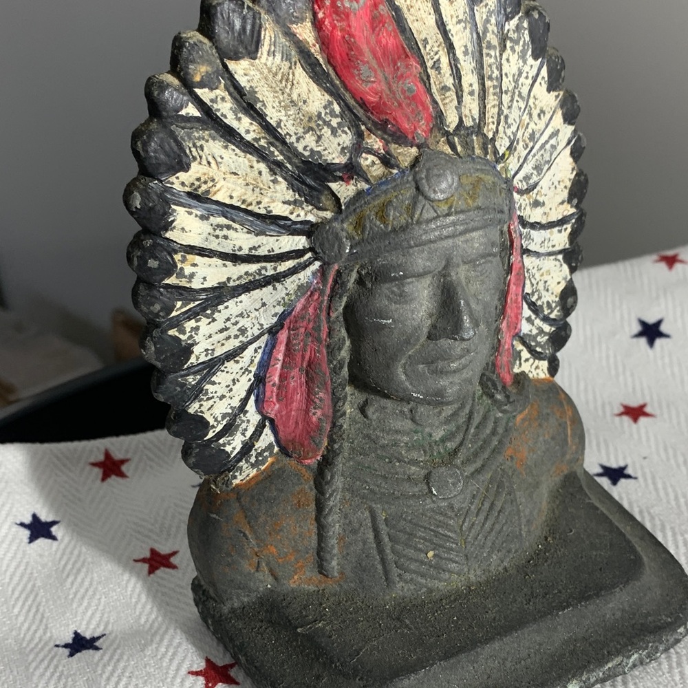 Tribal Chief Indian Book End - Make an OFFER - Picture 3 of 14